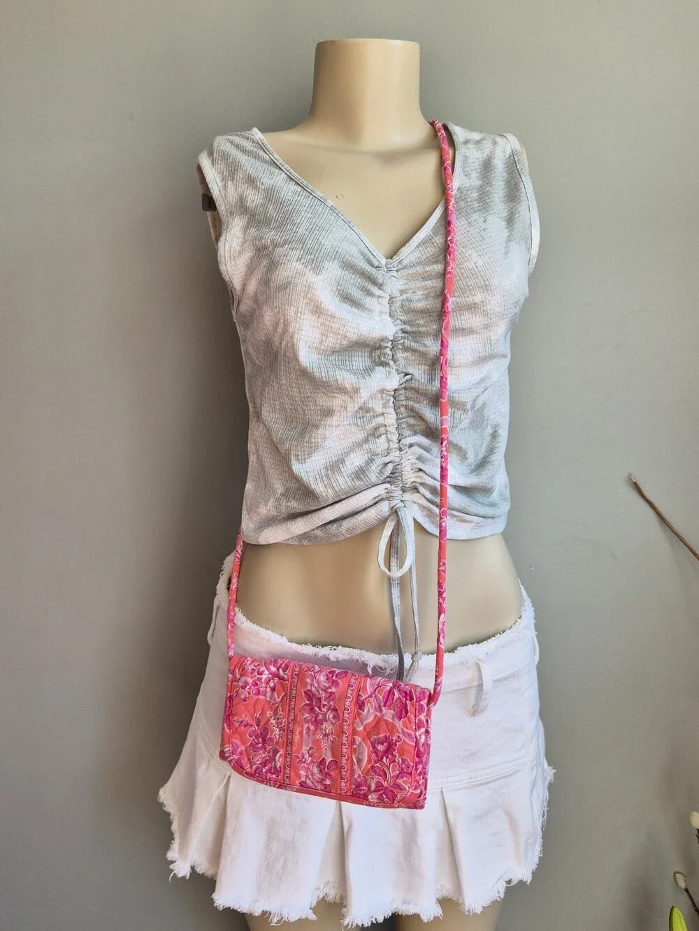 Vera Bradley Floral HopeTote and Crossbody Set -vibrant  Pink